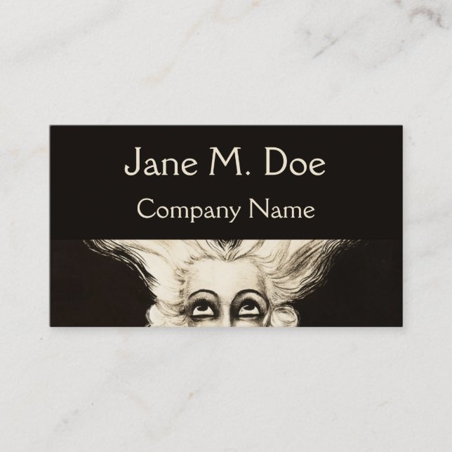 Business Card French Vintage Wig Aristocrat (Front)