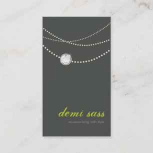 BUSINESS CARD funky stylish necklace