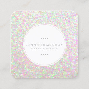 Business Card - Glitter Iridescent NEW DESIGN