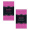BUSINESS CARD glitzy glitter black magenta pink