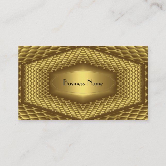 Business Card Gold Metal (Front)