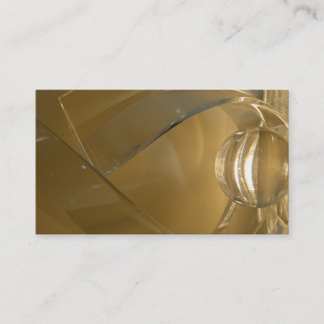 Business CARD - golden abstract (Front)