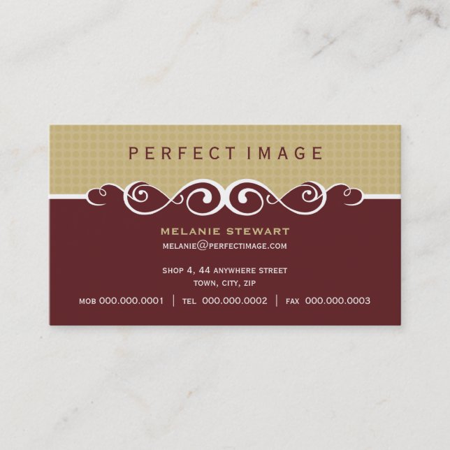BUSINESS CARD :: gorgeously 6 (Front)