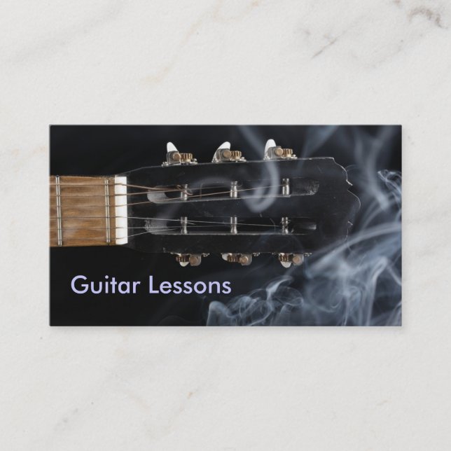 Business Card: Guitar Lessons Card (Front)