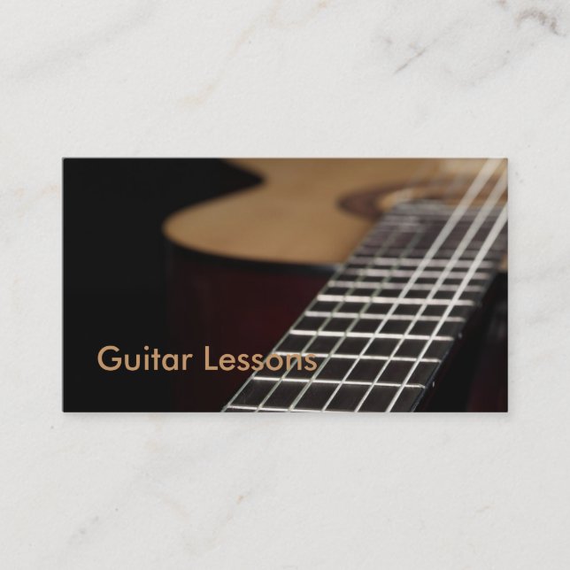 Business Card: Guitar Lessons Card (Front)
