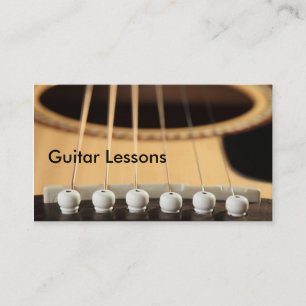 Business Card: Guitar Lessons Card
