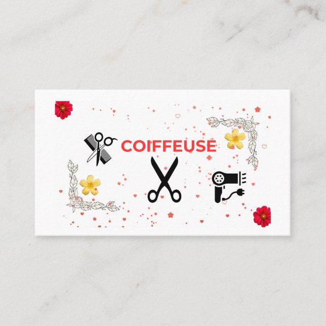 Business Card Hairdressers - Pro & Femini (Front)