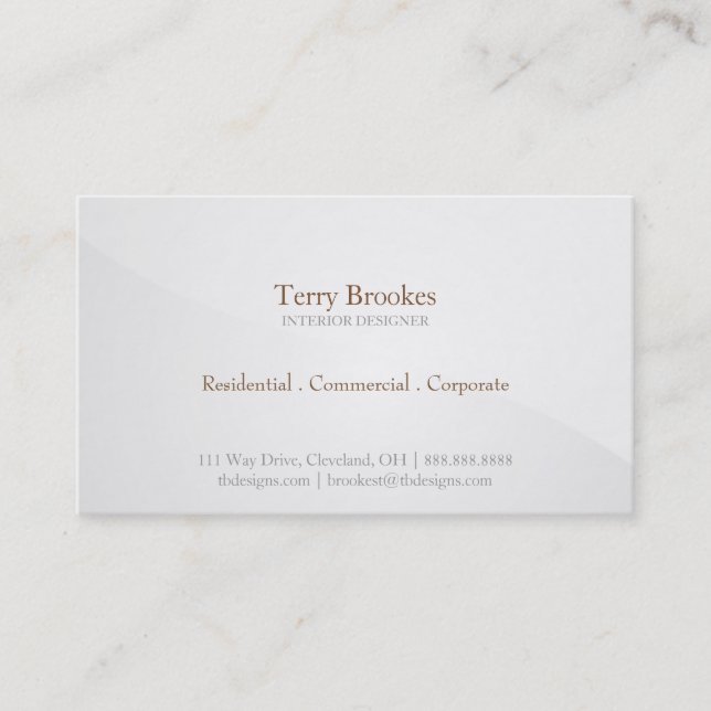 Business Card | Horizon |greysilver (Front)