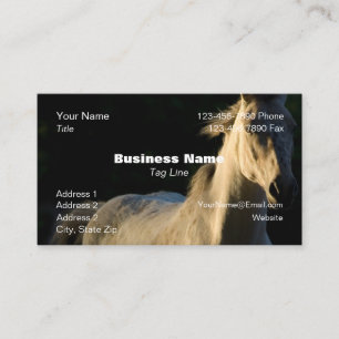 Business Card Horse Background HAMbyWG