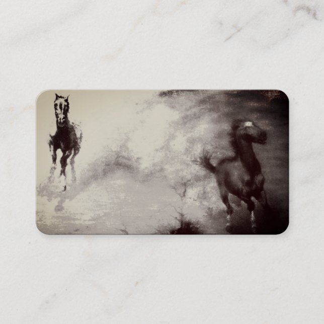 Business Card HORSES DESIGN (Front)