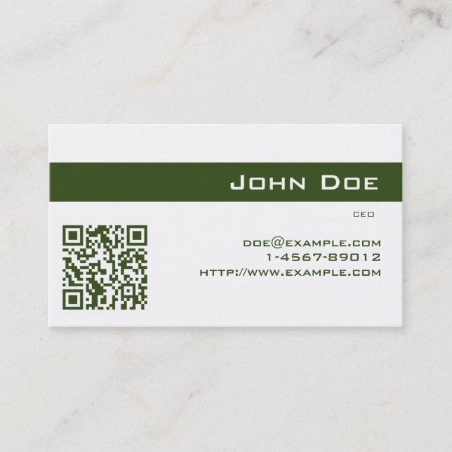 Business Card Imperial Green (Front)