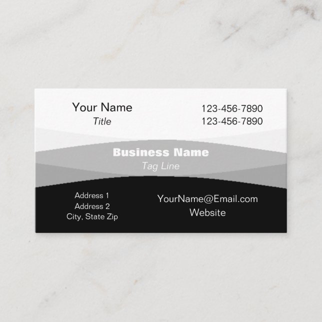 Business Card in Any Colour - HAMbyWG (Front)