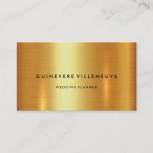 Business card in luxury faux gold customisable