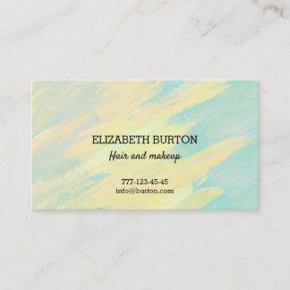 Business card in simple style.
