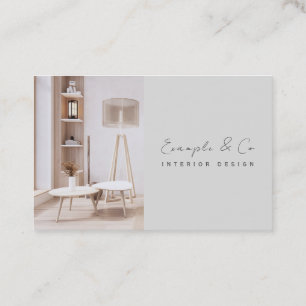 Business Card, Interior Design euro custom photo Card