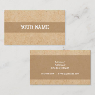 Business Card - Kraft - Personalised