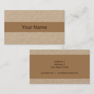 Business Card - Kraft - Personalized
