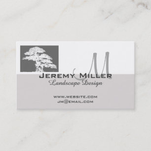 business card landscape design bonsai tree art