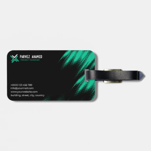 Business card luggage tag