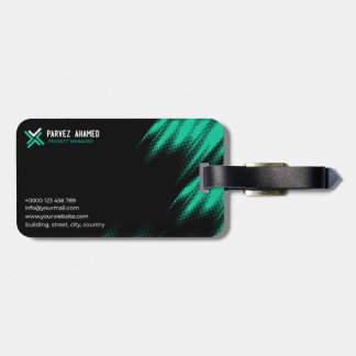 Business card luggage tag