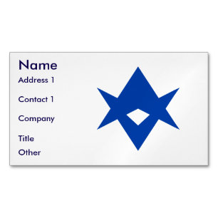 Business Card Magnet with Flag of Toyota City