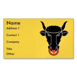 Business Card Magnet with Flag of Uri, Switzerland