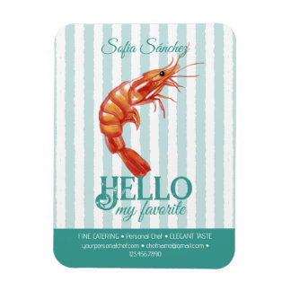 Business card magnets professional chef 