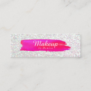 Business Card -  Makeup Brushstroke Iridescent