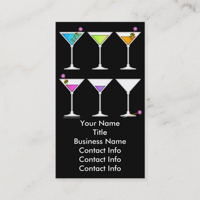 Business Card - Martinis Going, Going, GONE (Front)