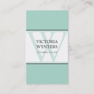 BUSINESS CARD modern initial monogram