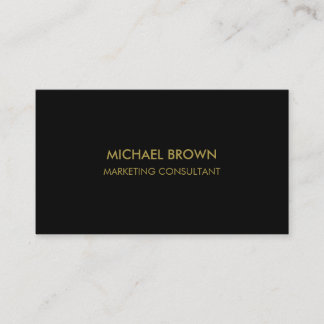 Business Card | Modern Navy Blue and Gold Design