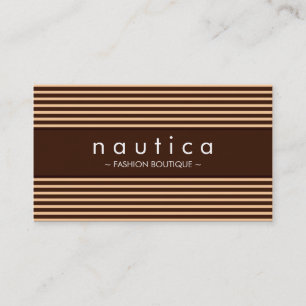 BUSINESS CARD :: nautical striped 18