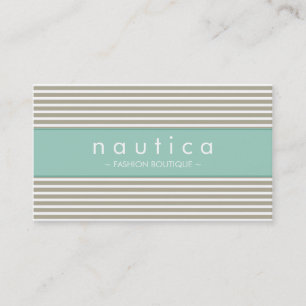 BUSINESS CARD :: nautical striped 24