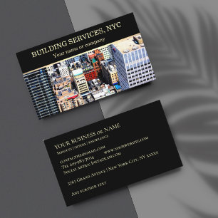 Business Card New York City NYC building workers