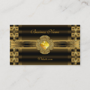 Business Card Old Gold Art Deco Jewel