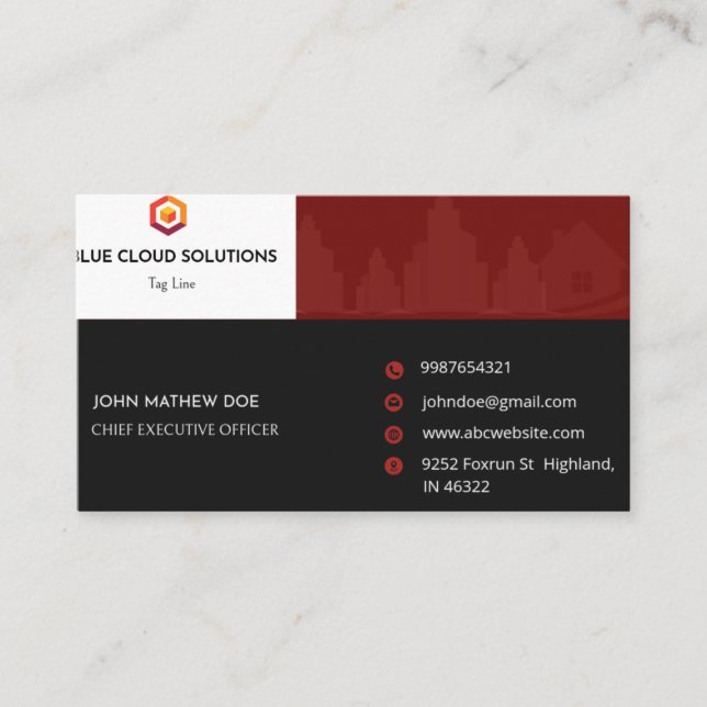  Business card online  (Front)