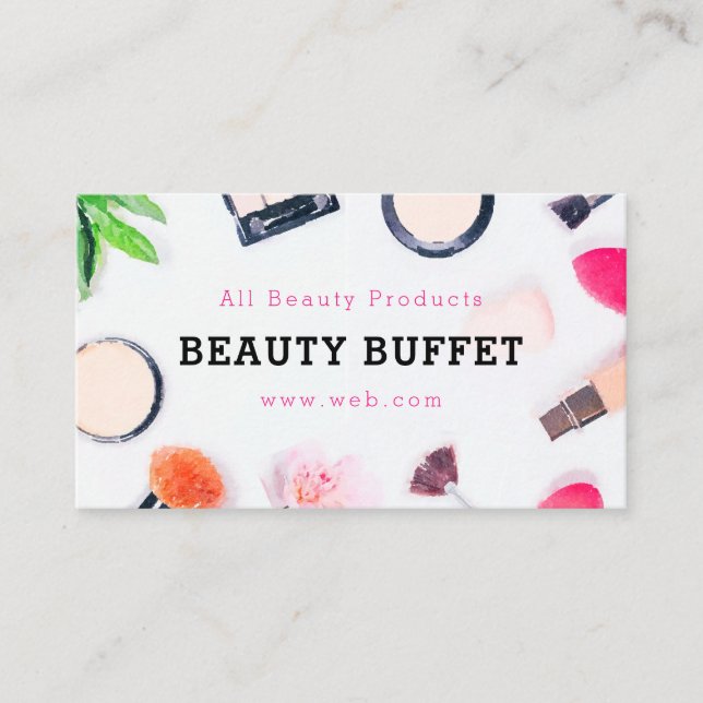 Business Card: Online Beauty Product Card (Front)