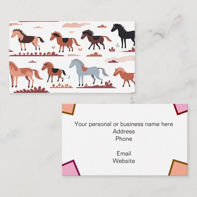 Business Card or Personal Info Card (Front/Back)