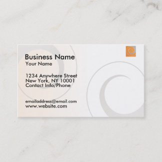 Business Card Orange Logo