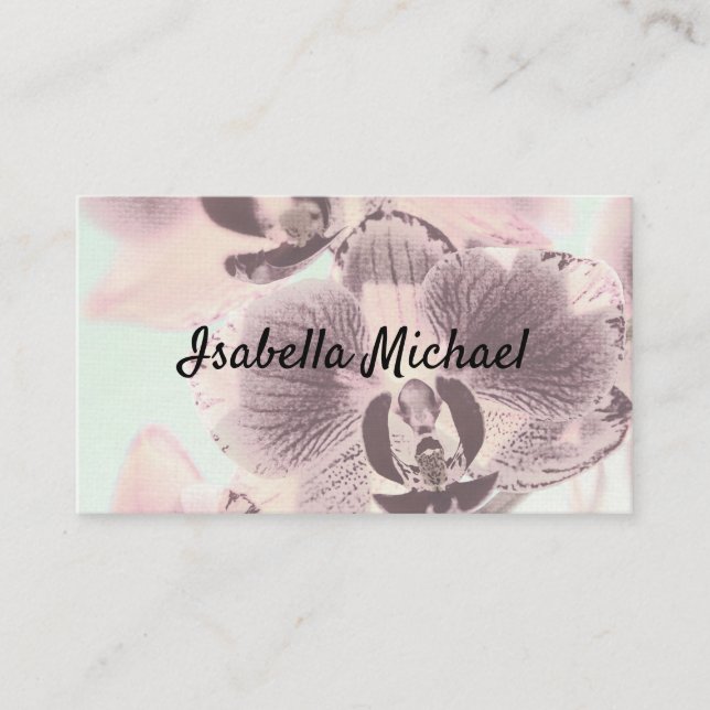 Business card, Orchid Card (Front)