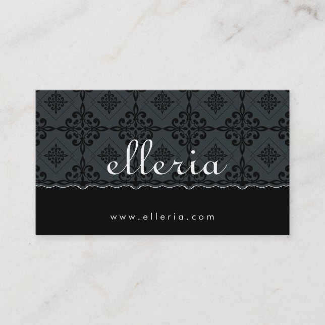 BUSINESS CARD :: ornately patterned 3 (Front)