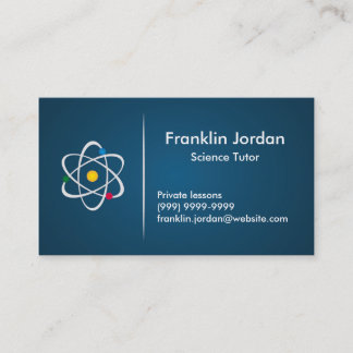 Business card particular professor