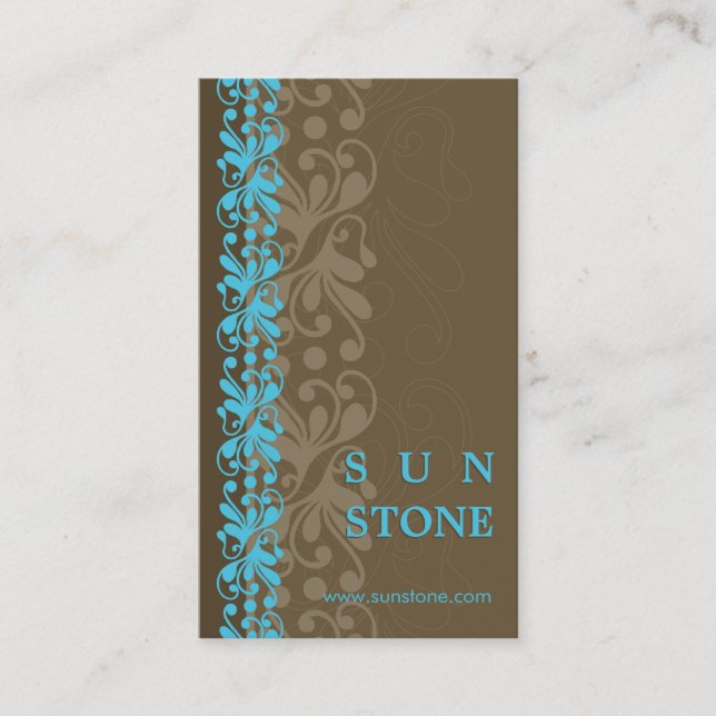 BUSINESS CARD :: patterned sunstone P4 (Front)