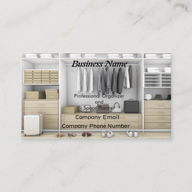 Business Card perfect for organizers (Front)