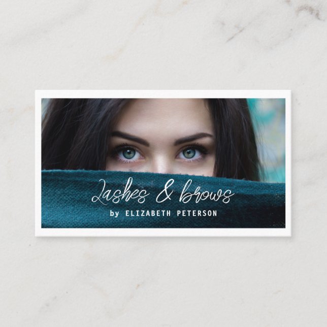 Business card photo background for beauty salon (Front)