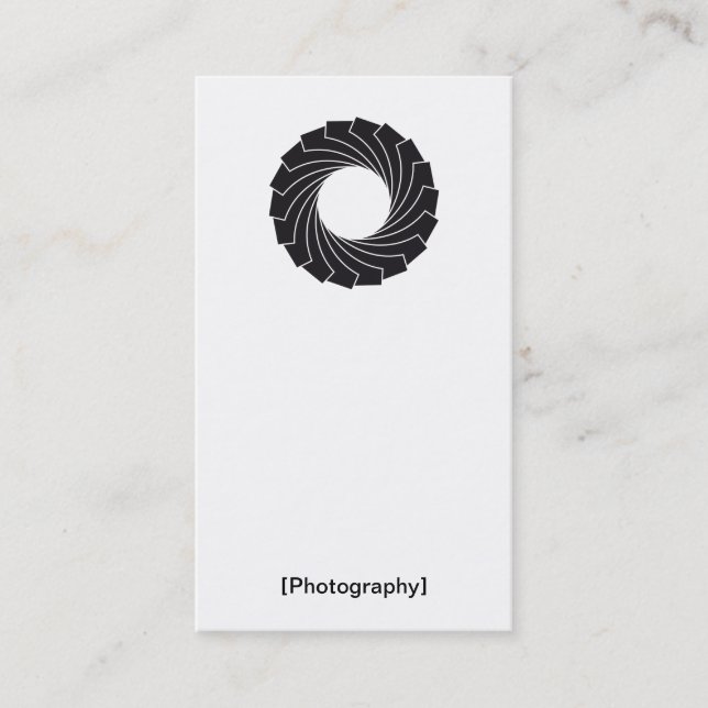 Business card "Photography" (Front)