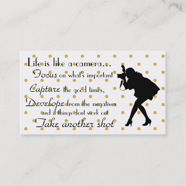 Business Card/Photography Card (Front)