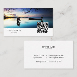 Business Card Photography New QR Code Design