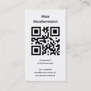 Business card, portrait format (customizable) card