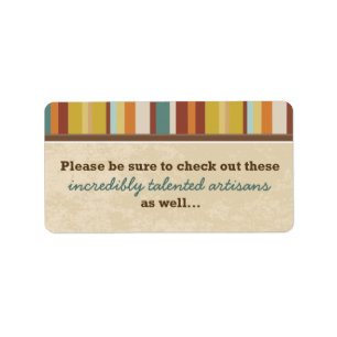 Business Card Pouch Seal (for Events) Label